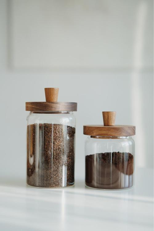 2'Li Akasya Vakum Kapaklı Borosilikat Cam Kavanoz Seti (450+700Ml)