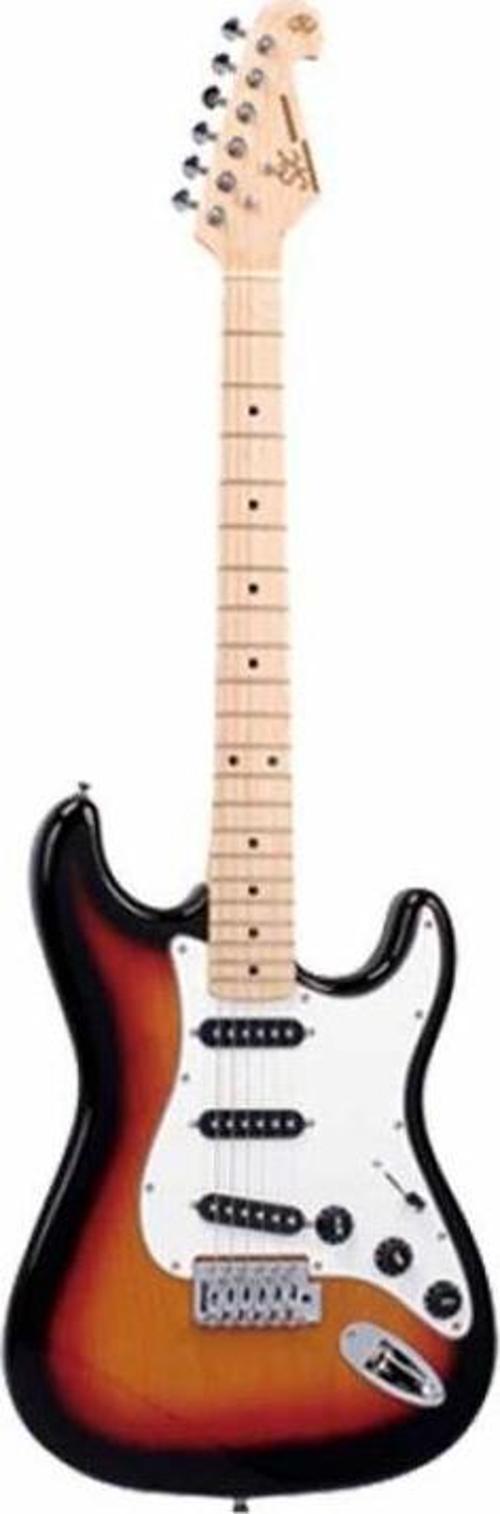 Stratocaster Elektro Gitar (3 Ton Sunburst)