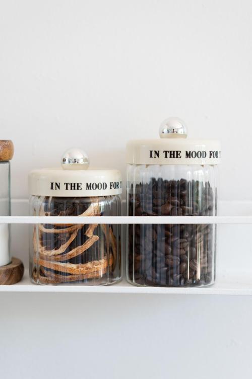 2’Li Krem Vakum Kapaklı Motto Cam Kavanoz Seti (320Ml+450Ml)