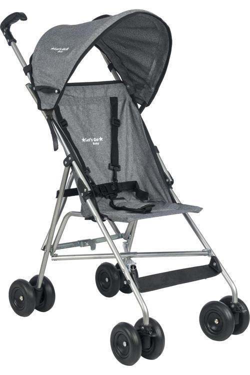 Pratik Gri Gümüş Baston Bebek Arabası