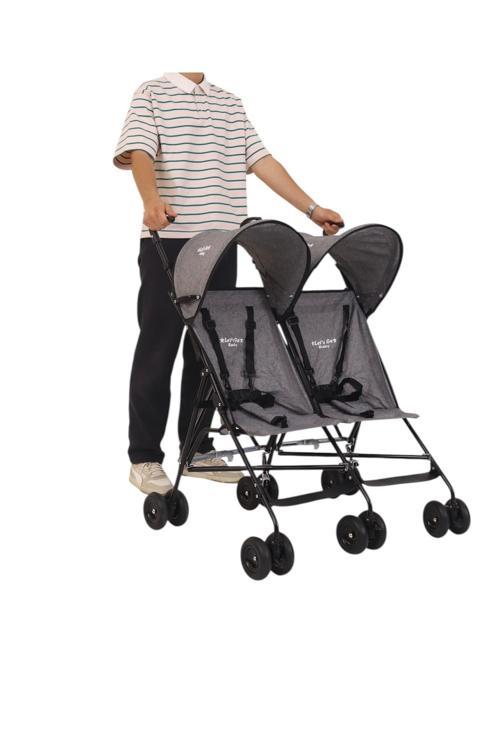 İkiz Bebek Arabası Pratik Baston