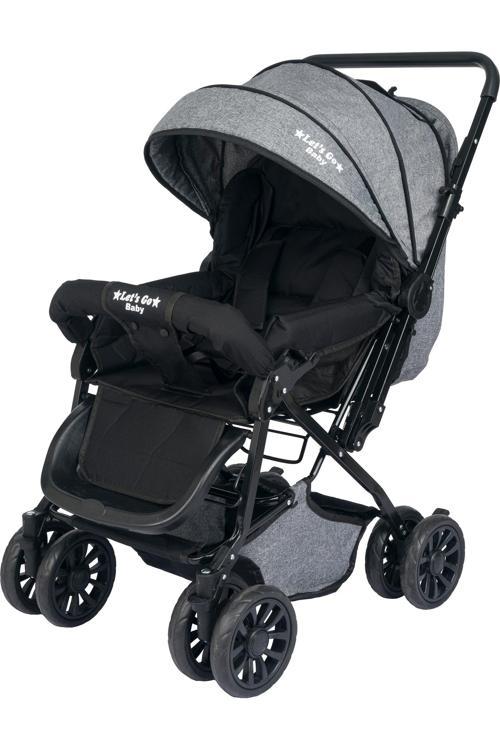 Berre Çocuk Ergonomik Katlanabilir Dayanıklı Bebek Arabası Gri Bebek Puset