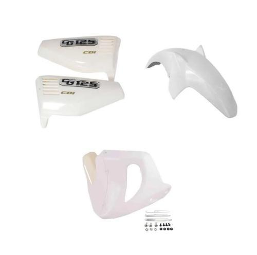 Cg Beyaz Üçlü Set (Sakal-Çamurluk-Yankapak)