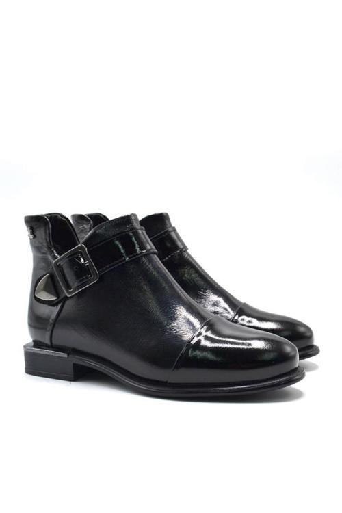 2050108K BİLEK BOY TOPUKLU KADIN DERİ BOT