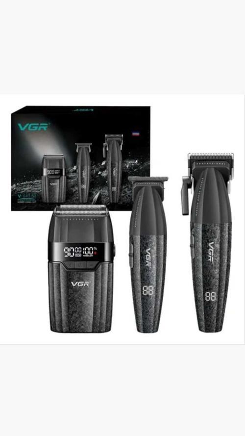 SMP Vgr 640S3 Profesyonel 3'ü 1 Arada Saç Kesme Seti 9000 Devir/dakika, Kablosuz titanyum batarya