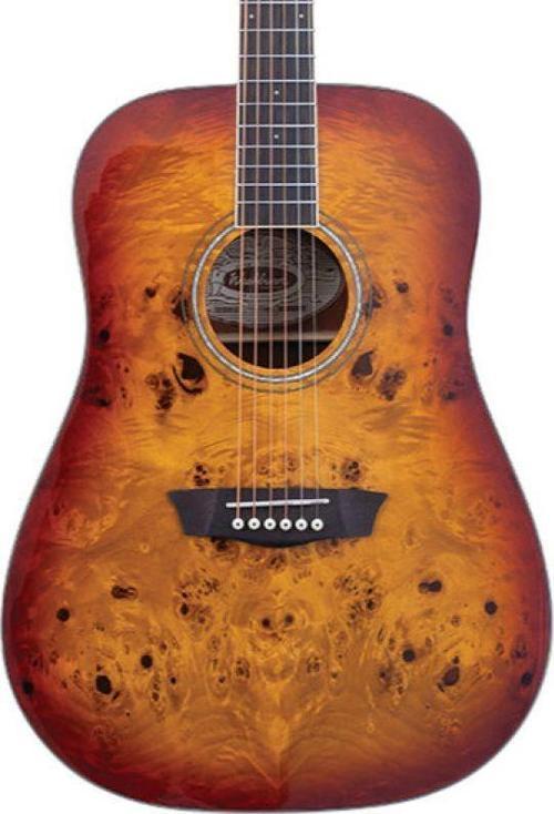 Deep Forest Burl Amber Fade Akustik Gitar