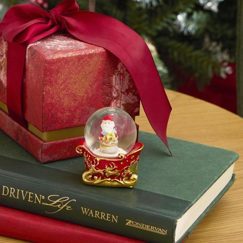 New Year Yılbaşı Kızaklı Noel Baba Kar Küresi