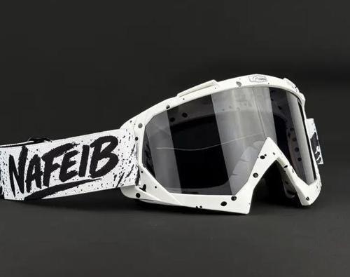 Nafeıb Kross Bisiklet Motosiklet Kask Gözlüğü Kayak Paten Gözlüğü Beyaz Renkli Gözlük 