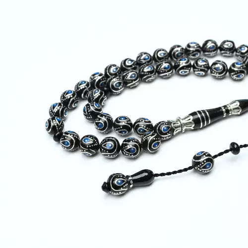 Damla İçi Damla Küre Model Sistemli Oltu Taşı Tespih