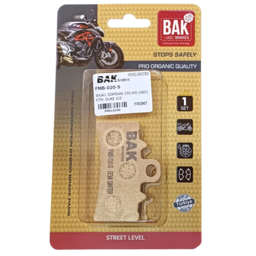 YARI SİNTERLİ BALATA FMB 020-S BAJAJ DOMINAR 250-400 KTM RC DUKE 125-200-390 FA606