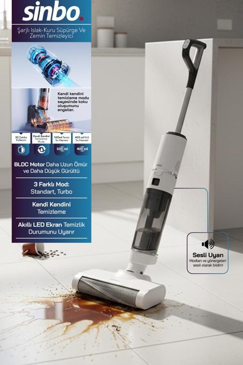 SFC-4106 Islak-Kuru Yüzey Temizleyici-Beyaz