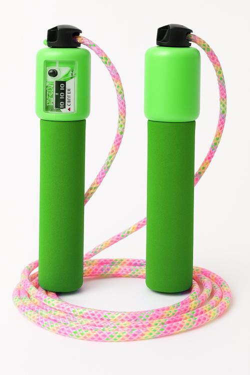 Sayaçlı Atlama İpi Uzunluk Ayarlanabilir Atlama Sekme İpi Jump Rope Şeffaf Simli İp K1567