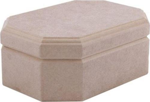 Ahşap Mdf Kutu (kapaklı-ham) - Ölçü (17,5x12,5x7cm)