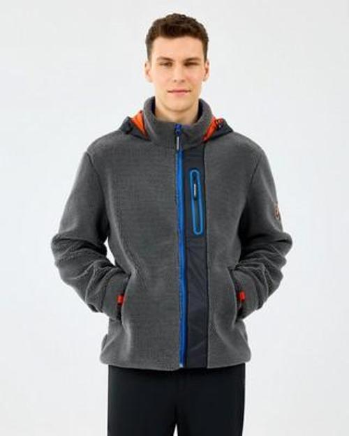 S242039-035 M Fleece Full Zip Sherpa Erkek Sweatshirt