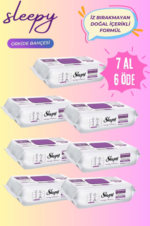 Easy Clean Orkide Bahçesi Yüzey Temizlik Havlusu 100 Yaprak 7 Al 6 Öde