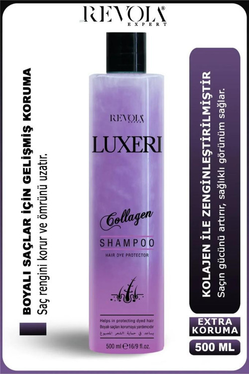 Revola Luxeri Şampuan Boyalı Saçlar İçin Koruma 500 Ml Kolajen