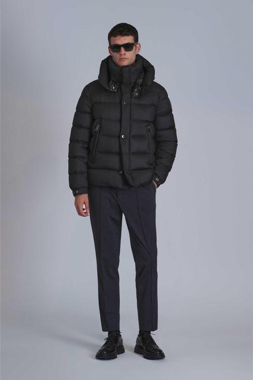 Marty Kaz Tüyü Erkek Mont Siyah