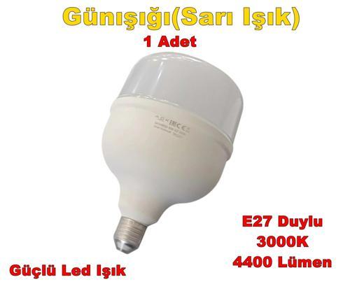 50w E-27 Torch Led Ampul Bulb GÜNIŞIĞI 3000k (Sarı Işık) 220v 4400lm IP20