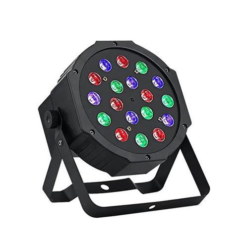 AL318P 1 Watt 18 Led Par Sahne Işığı Rgb Renkli Led Sahne Disko Işığı 220V 18x17.5x10cm