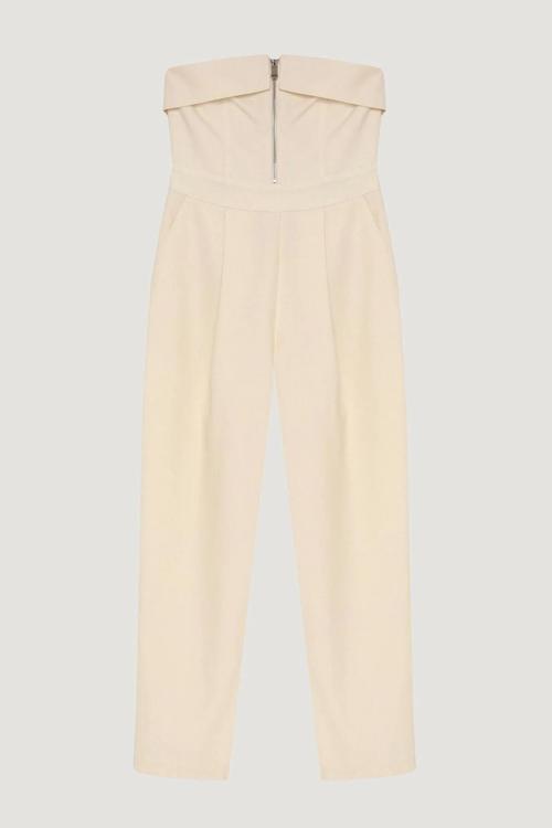 Fermuarlı Straplez Tulum 25YTLM00403