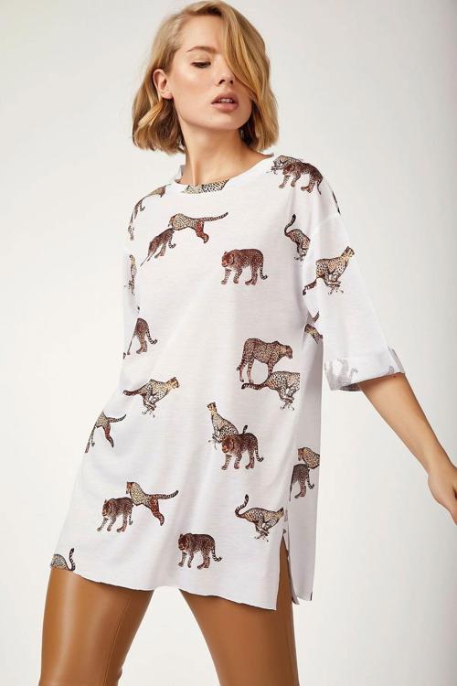 Gabria Kaplan Baskılı T-shirt