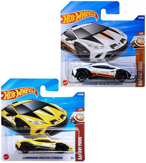 2 Araç Set - Hot Wheels Lamborghini Huracan Sterrato - Sarı & Beyaz (1/64)