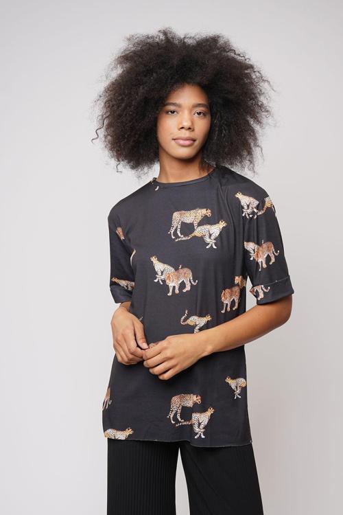 Gabria Kaplan Baskılı T-shirt