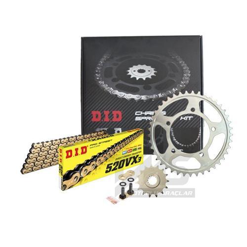 -Jt 2016-2019 Suzuki VanVan 200 Uyumlu Zincir Dişli Set Xring Gold (Sarı) Renk