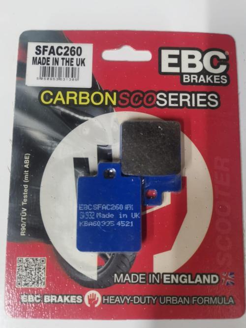 Sfac260 2014-2021 SYM Fiddle III 200i Uyumlu Arka Fren Balatası Karbon Balata