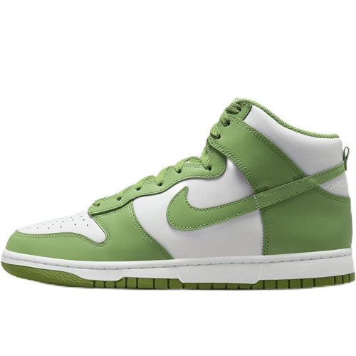 Dunk High Retro Leather Mens Sneaker Hakiki Deri Günlük Spor Ayakkabı Yeşil