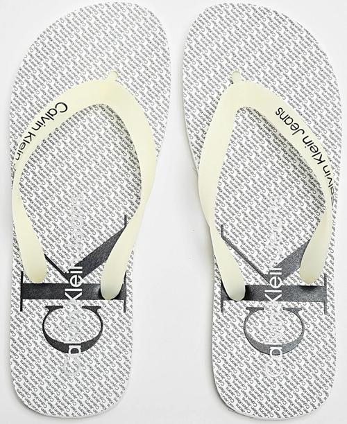 Beach Glossy Erkek Parmak Arası Terlik Beyaz