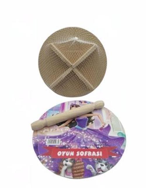 24CM RESİMLİ AHŞAP OYUN SOFRASI EKMEK TAHTA (5365)
