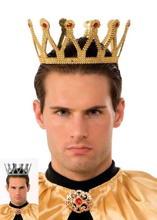 Altın Renk Çocuk ve Yetişkin Uyumlu Kral Tacı (5365)