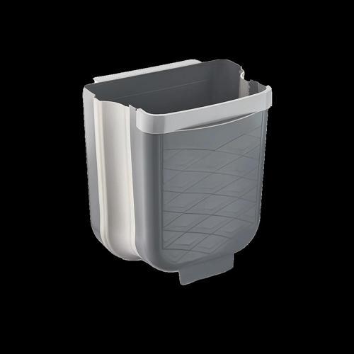 GRİ KATLANABİLİR MUTFAK ÇÖP KOVASI 6LT (5365)