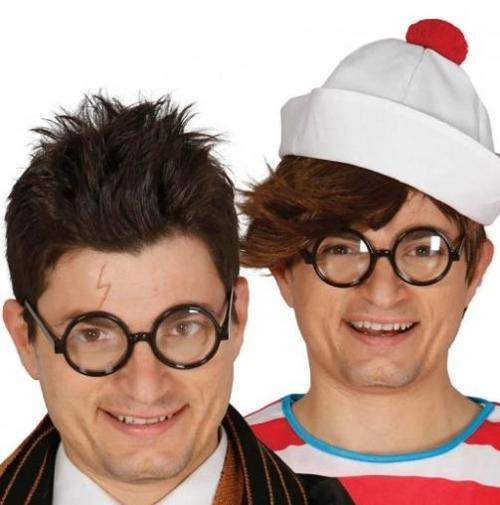 Siyah Çerçeveli Numarasız Camlı Öğrenci Şaka Gözlüğü 1 Adet (5365)