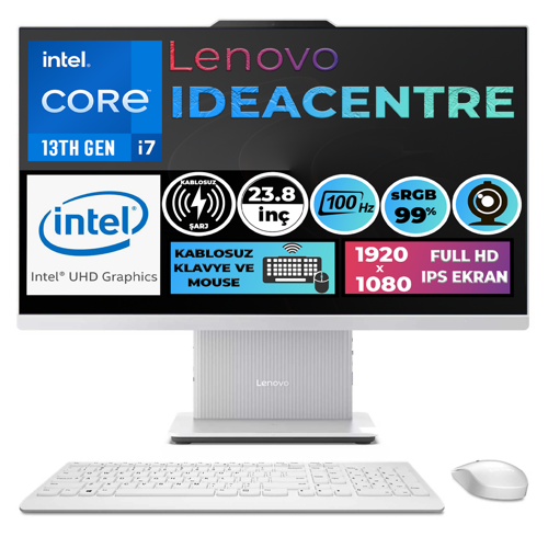 IdeaCentre 24IRH9 i7-13620H 64GB 2TB SSD 23.8" FHD W11P 100Hz All In One Pc F0HN0056TR 019
