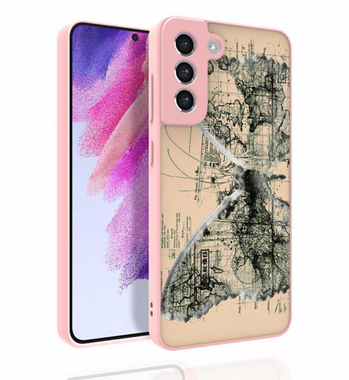 Galaxy S21 FE Uyumlu Desenli Kamera Korumalı Parlak MKST Nora Kılıf-NO4