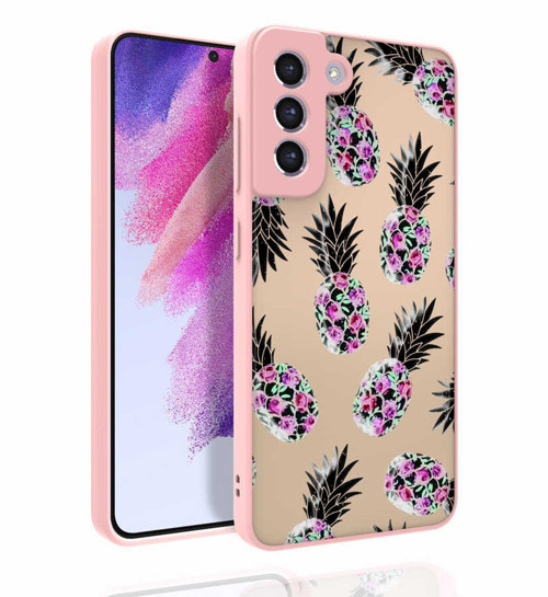 Galaxy S21 FE Uyumlu Desenli Kamera Korumalı Parlak MKST Nora Kılıf-NO1