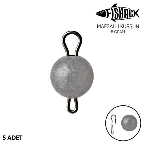 Mafsallı Kurşun - Hareketli İğne Kurşunu - Fishack - 5 Gram - 5'li Paket