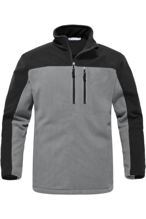 Erkek Mountain Windproof Yarım Fermuarlı Cepli Polar