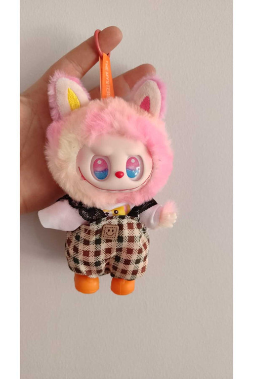 Elbiseli Labubu Peluş Oyuncak 17 Cm Görseldeki Gibi Birebir Gelmektedir