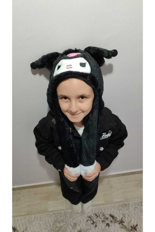 Işıklı Şapkalı Peluş Hareketli Kulaklı Kuromi