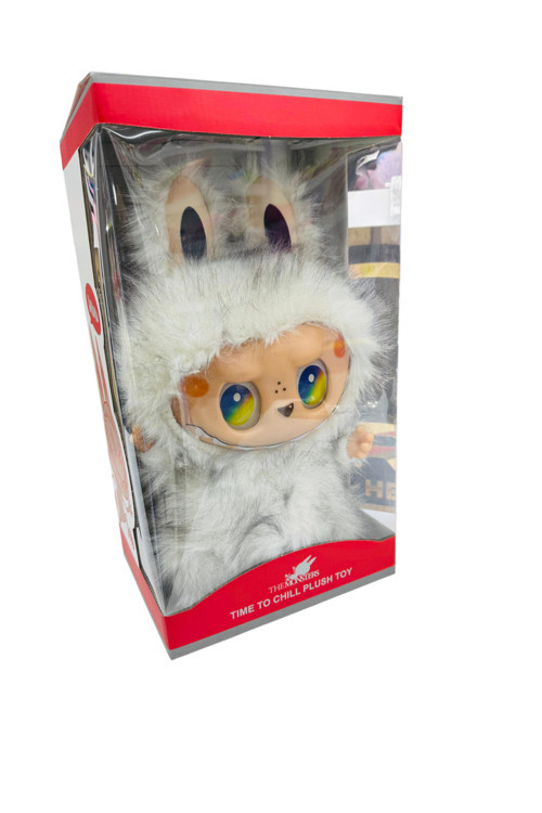 Büyük Boy 40 Cm Boyutunda Baba Labubu Peluş Özel Kutusunda
