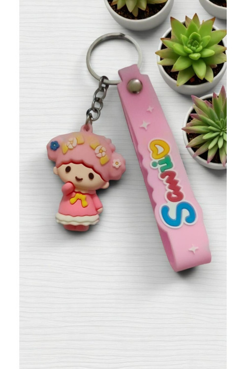 3D My Melody Silikon Anahtarlık Çanta Aksesuar .