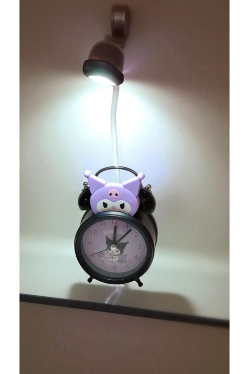 Kuromi Hem Gece Lambası Hem Çalarsaat