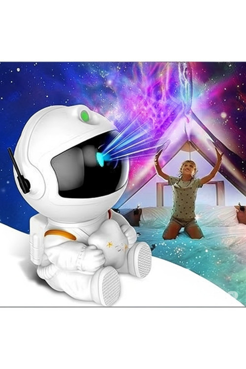 Astronot Galaxy Projeksiyon Gece Lambası Nebula Projektör Lamba