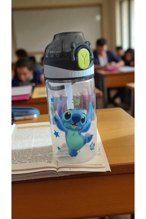 Stich Fiğürlü Matara Suluk İpsiz Çanta Yanı