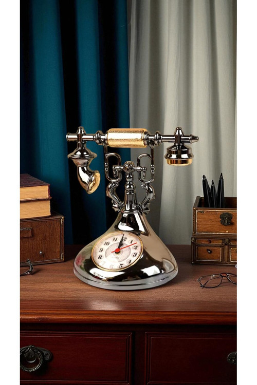 Lüks Retro Telefon Çalar Saat 20 Cm Boyut
