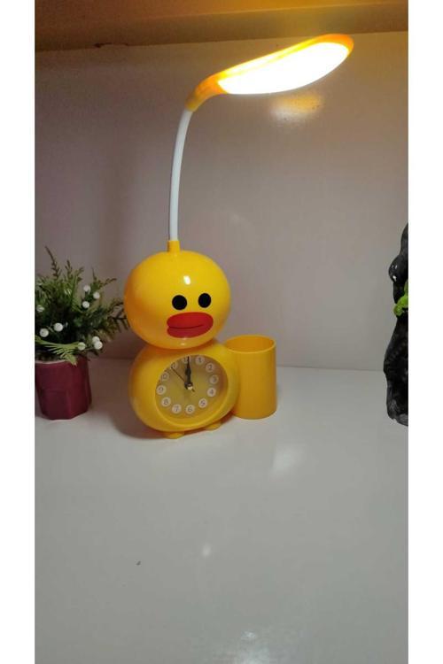 Ördek Şeklinde Hem Gece Lambası Hem Çalarsaat Hemde Kalemlik Lamba Dahil Boyut 40Cm