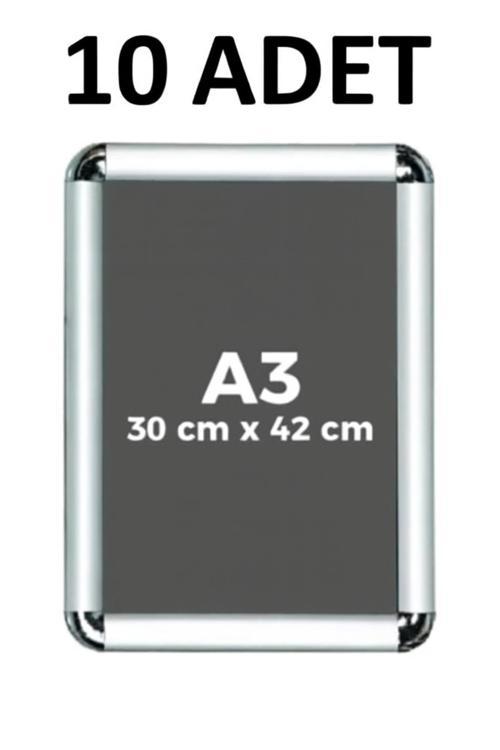 10 Adet A3 Eko Seri Çerçeve Rondo Köşe Aç Kapa Açılır Kapanır